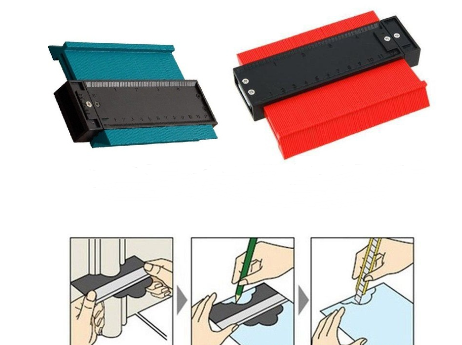 Radial Ruler Contour Gauge