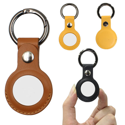 Apple Airtag Compatible Protective Leather Case with Keychain