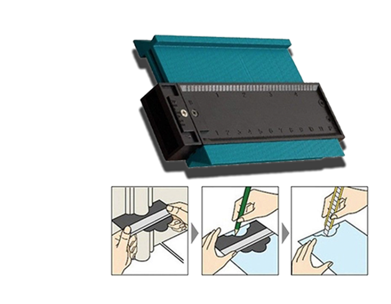 Radial Ruler Contour Gauge