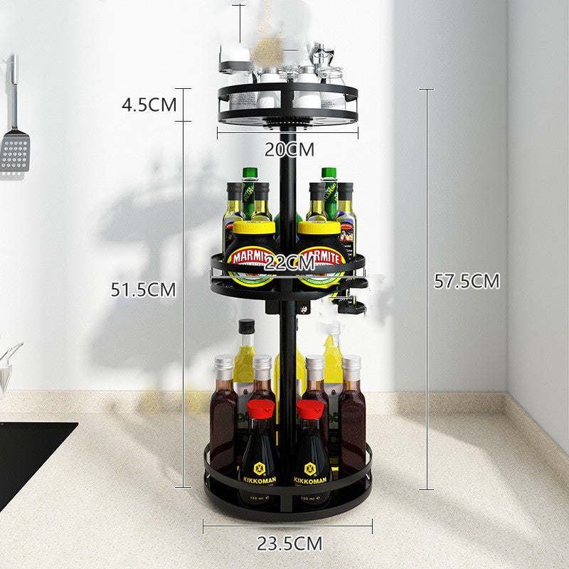 Kitchen Shelves Rotating Seasoning Rack