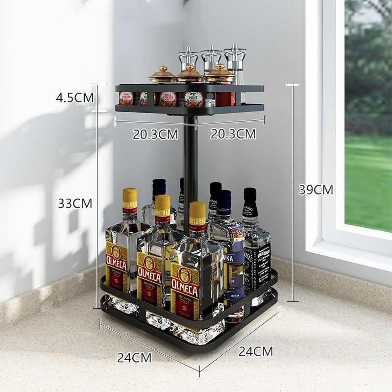 Kitchen Shelves Rotating Seasoning Rack