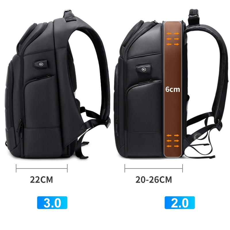 Fenruien Waterproof Backpack with USB Charging