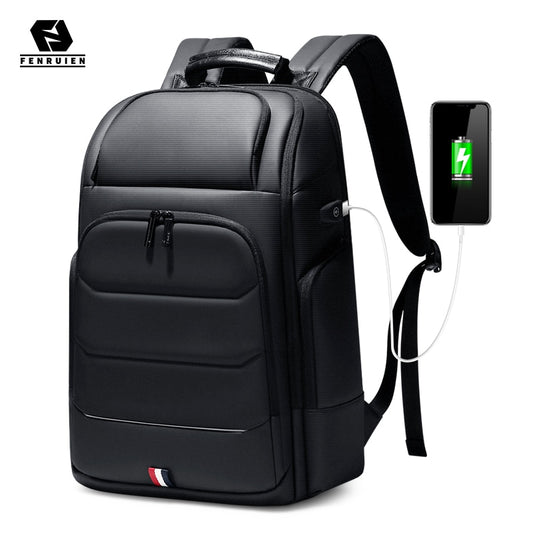 Fenruien Waterproof Backpack with USB Charging