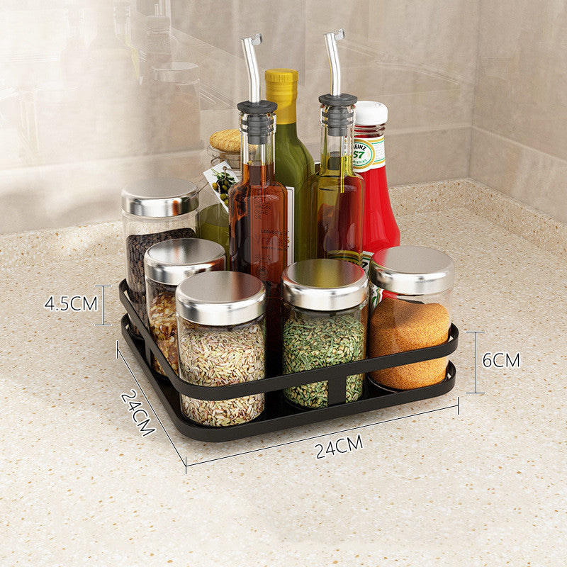 Kitchen Shelves Rotating Seasoning Rack